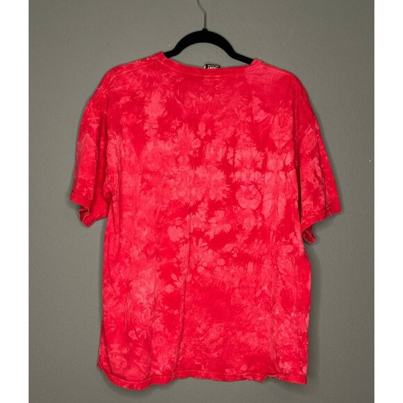 VTG 1990s Mickey Unlimited Mouse Disney Red Tie Dye Women's Large Jerry Leigh - Picture 2 of 9